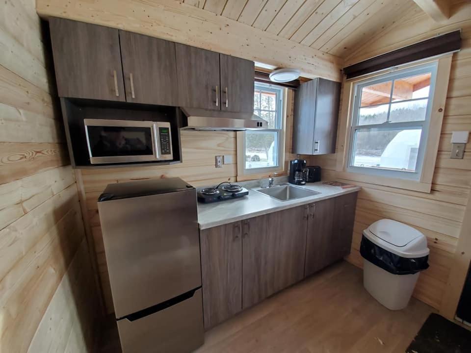 Les Chalets De La Colline Inc Baie-Sainte-Catherine Ngoại thất bức ảnh